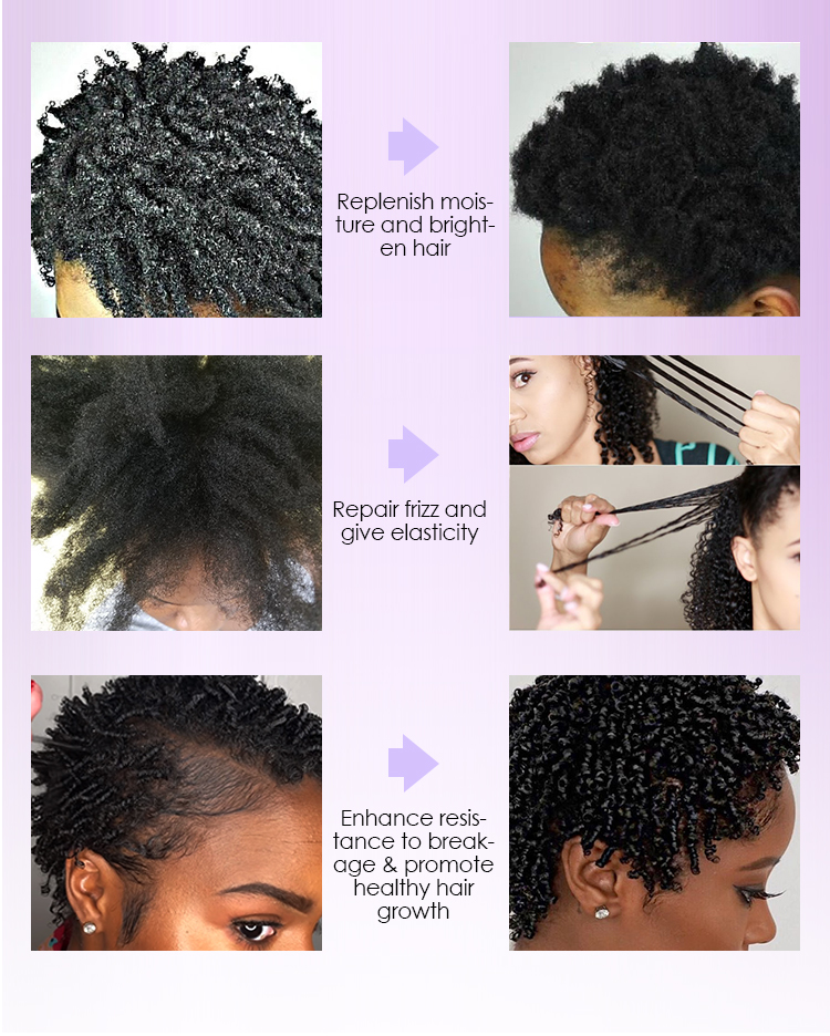 Sulfate Free Shea Butter Black Jamaican Castor Oil Shampoo Repair Moisturize Grow Healthy Hair for Damaged Dry Curly Frizzy