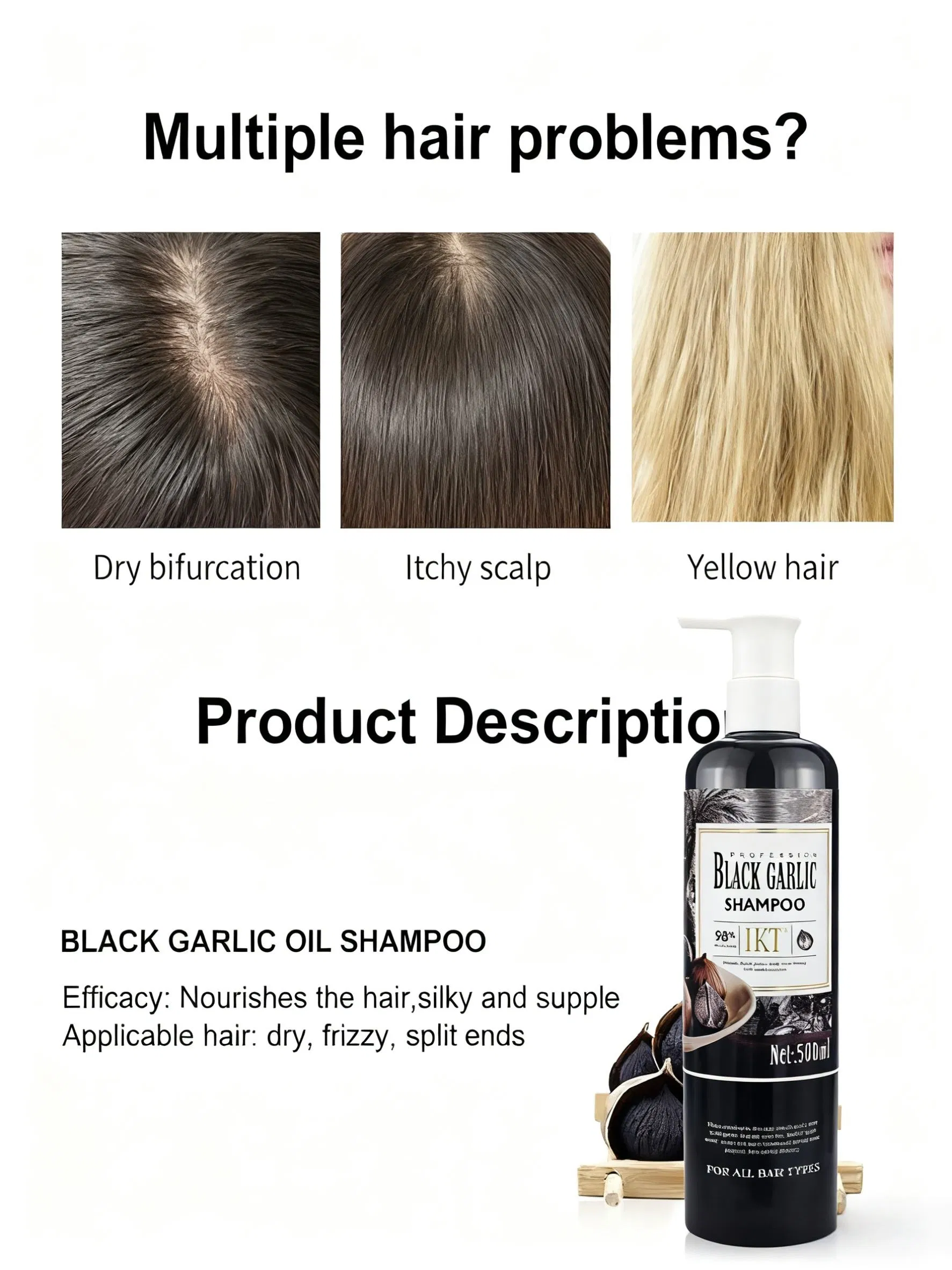OEM Custom Luxury Private Label Set Sulphate-Free Collagen Biotin Lightness Shampoo and Conditioner Moisturizing Hair