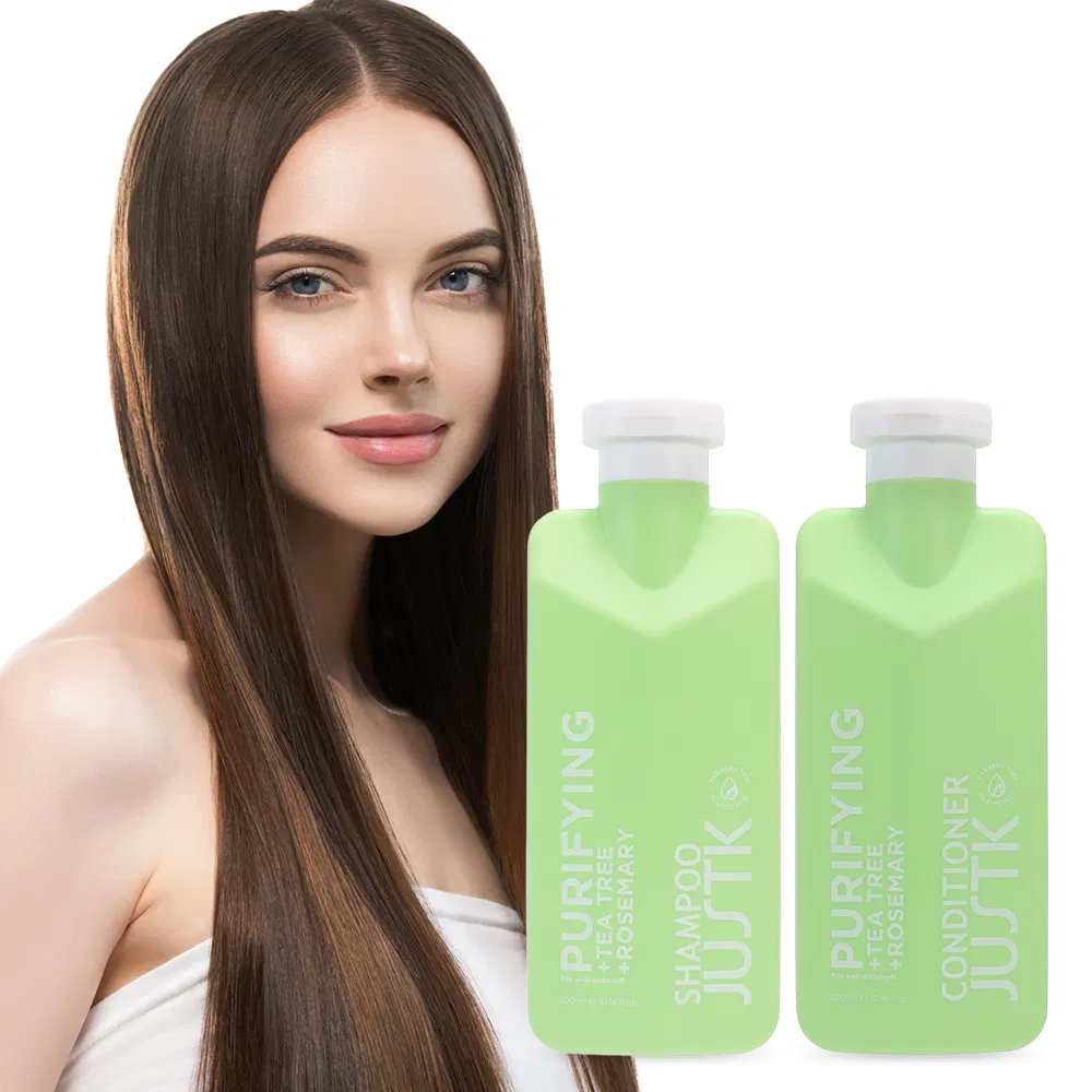 Justk Private Label Tea Tree Refreshing Anti-Dandruff Shampoo Brands Rosemary Hair Conditioner
