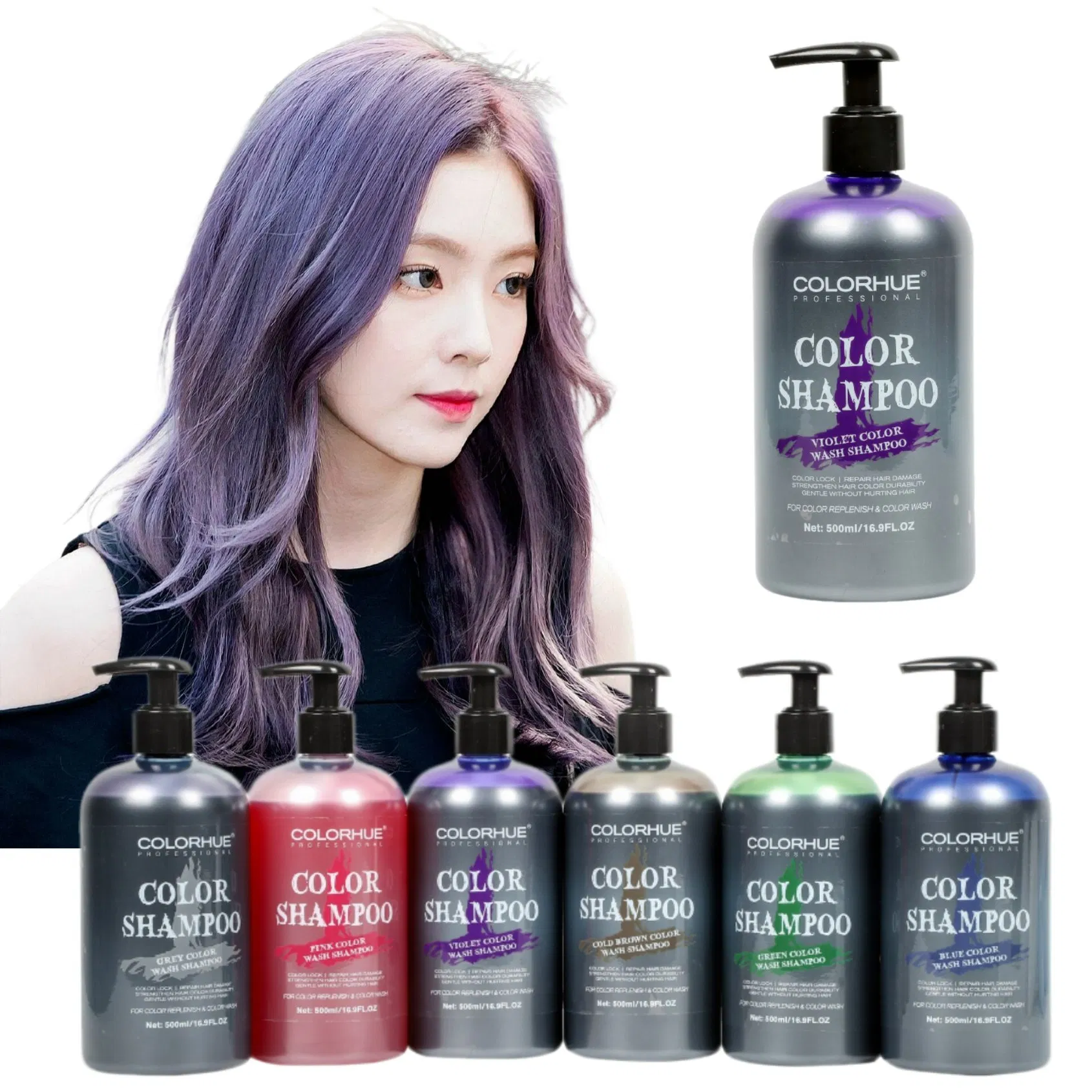 500ml Wholesale Hair Salon Care Products Color Protection Organic Hair Shampoo