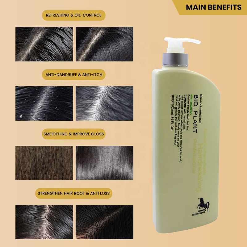 Wholesale Price Private Label Bio-plant Anti-dandruff and Anti-itching Shampoo Professional Salon Use 1000ml