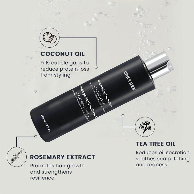 Anti Dandruff Shampoo With Natural Rosemary Oil for Deep Cleansing Refreshing Scalp Care Nourishing Moisturizing Hair Treatment