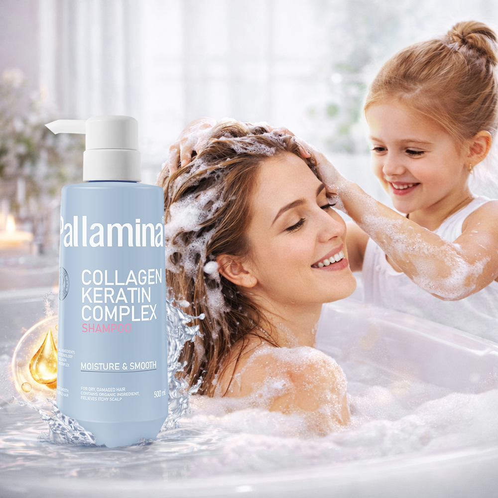Pallamina Professional Salon Shampoo Private Label Hair Care Keratin Treatment Collagen Shampoo for Better Hair Health