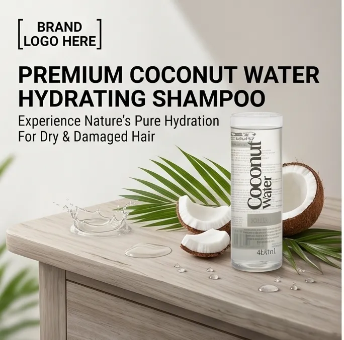 Coconut Water Infused Volumizing Lightweight Non-Weighing Down Shampoo