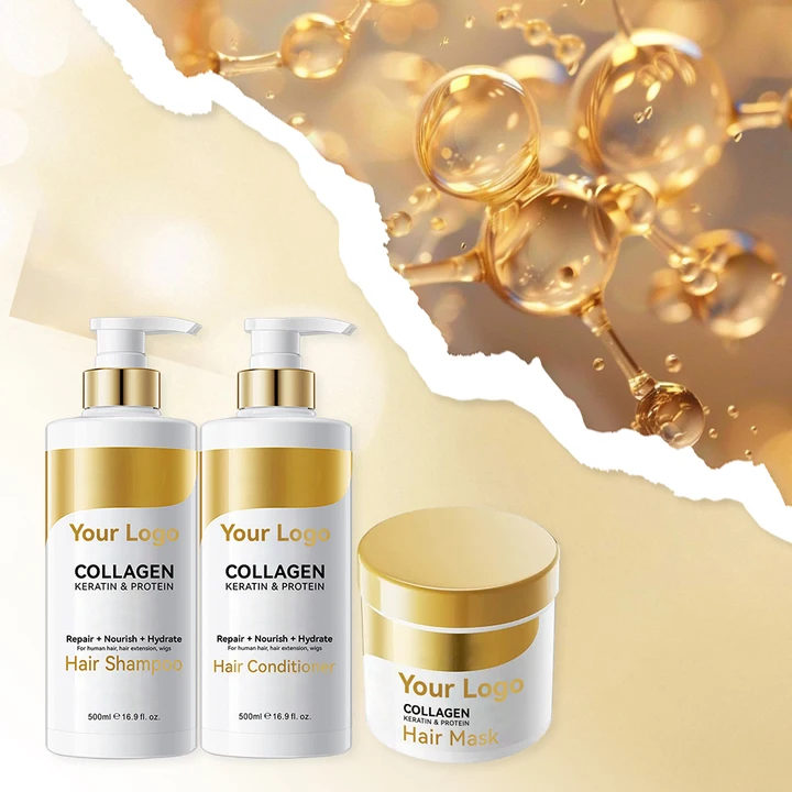 Customized Private Label Anti Dandruff Shampoo Keratin Collagen Hair Shampoo Hair Products Shampoo Conditioner And Hair Oils