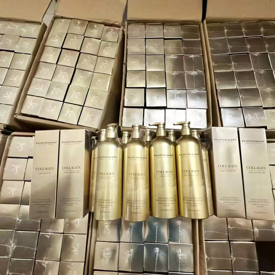 Wholesale OEM Organic Collagen Keratin Shampoo And Conditioner For Damaged Hair Private Label Collagen Shampoo Hair Care Set