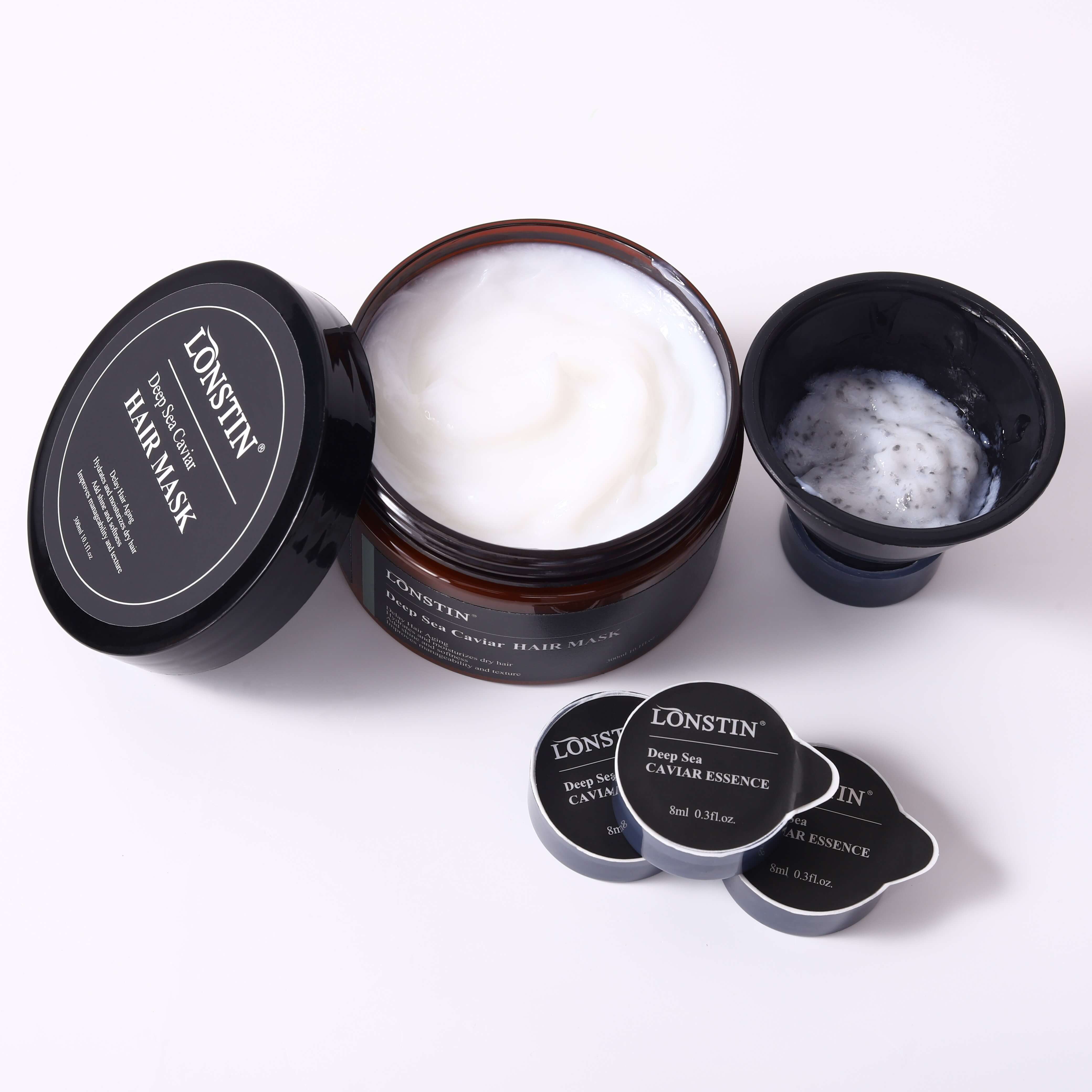 OEM Caviar Sulfate Free Shampoo Custom Logo Luxury Kid Hair Care Set Products Organic Protein Caviar Shampoo and Conditioner