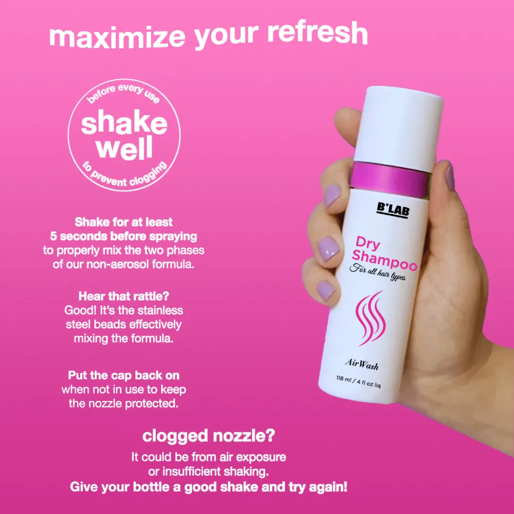 Custom Non-Aerosol Instant Freash Volumizing Hair Dry Shampoo No Rinse Hair Products