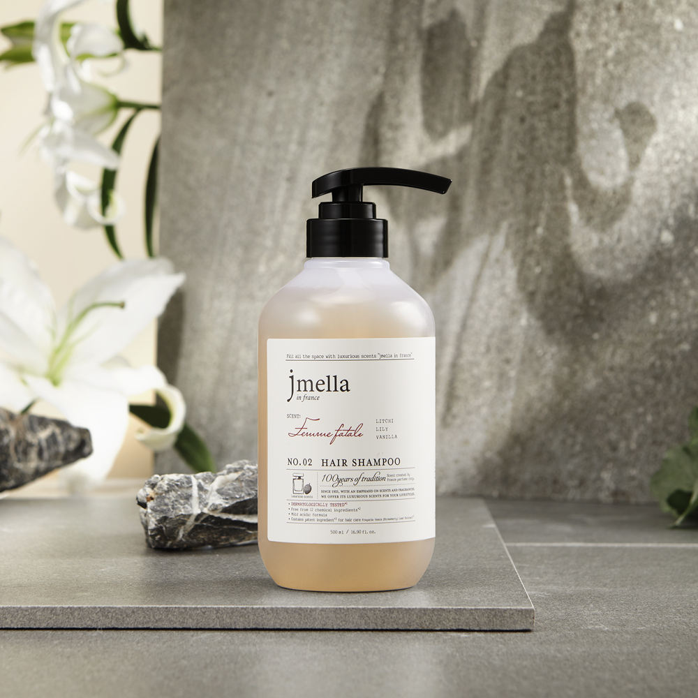 JMELLA IN FRANCE FEMME FATALE HAIR SHAMPOO 500ml Alluring Scent Shampoo For Volumizing And Smooth Hair With Luxurious Fragrance
