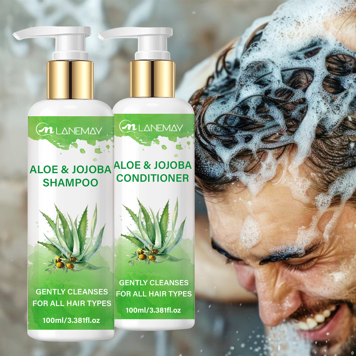 Hot Sale Aloe Vera Purifying Shampoo and Conditioner Oil Control Anti Dandruff Shampoo Moisturizing Aloe Vera Hair Care Sets
