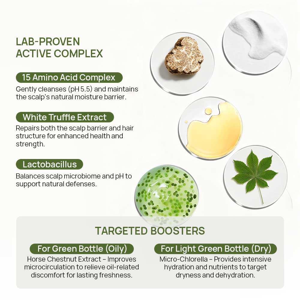 Luxury Vegan Herbal Hair Care Shampoo Set White Truffle Amino Acids Volume Moisturizing Oil Control Smoothing Shampoo