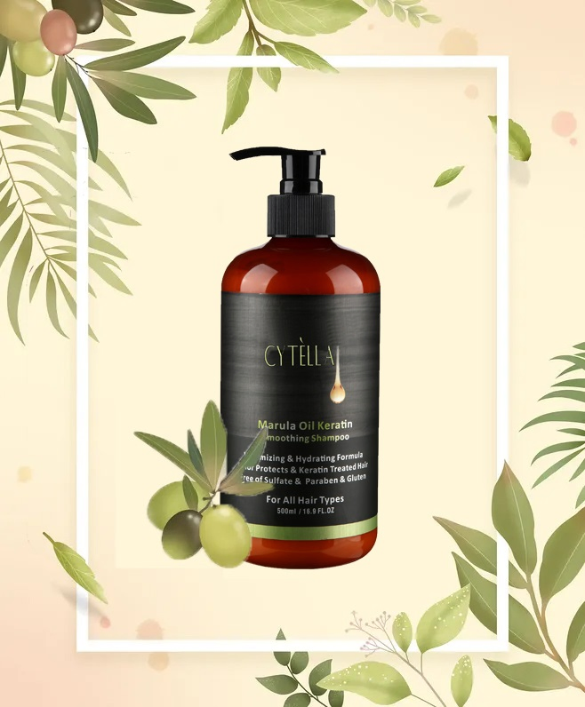 Volumizing Hydrating Formula Color Protects &amp; Keratin Marula Oil Shampoo