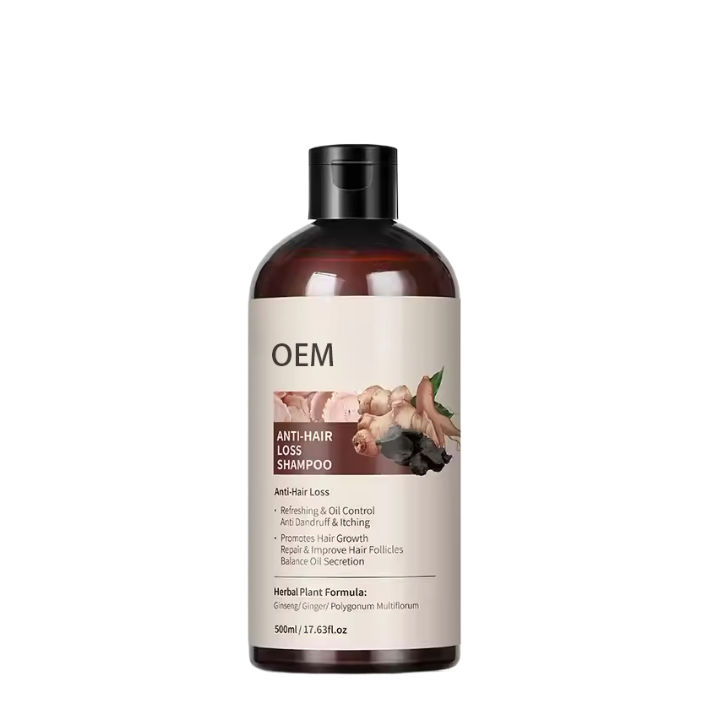 OEM Professional Best Selling Ginger Shampoo Treatment Anti Hair Loss Soft Hair Ginger Extract Shampoo