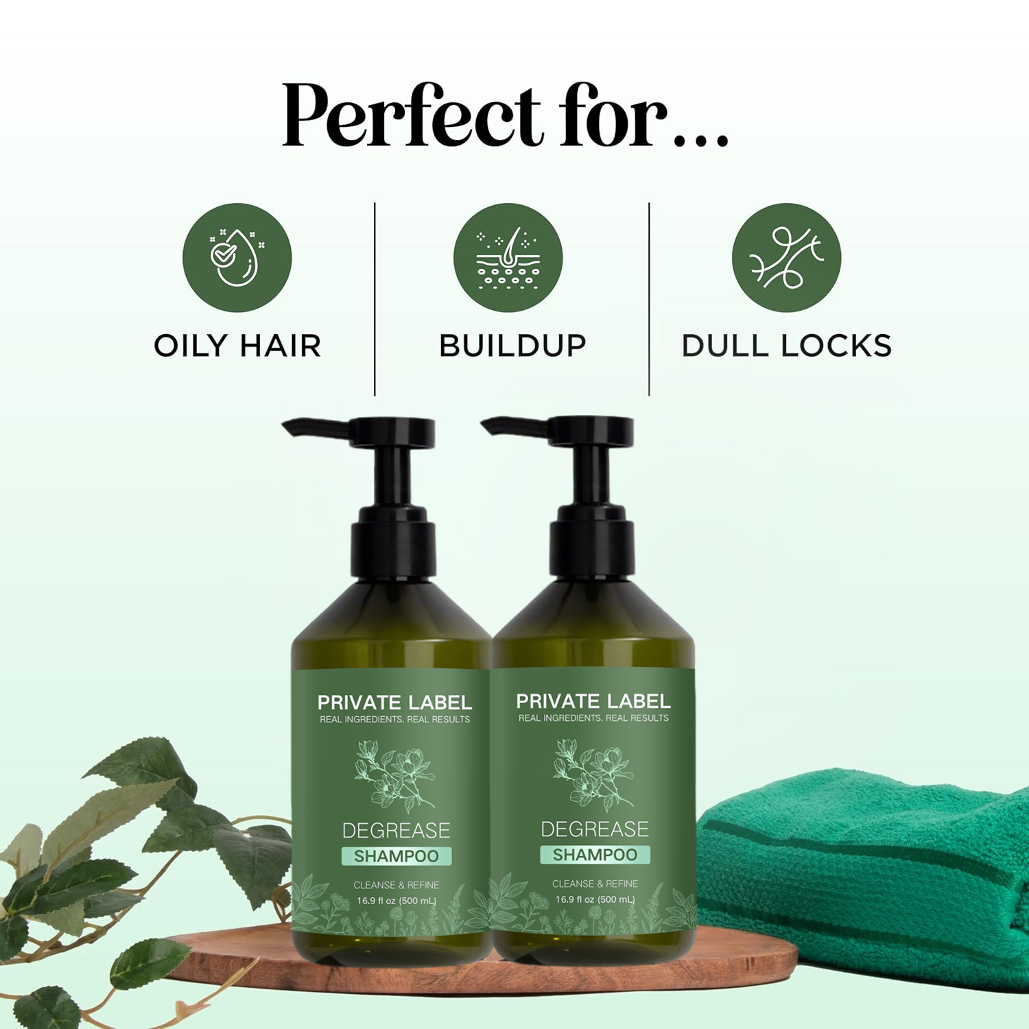 Clarifying Shampoo for Oily Hair and Scalp - Deep Cleansing Shampoo Build up Remover - Degrease Shampoo for Greasy Hair &amp; Scalp