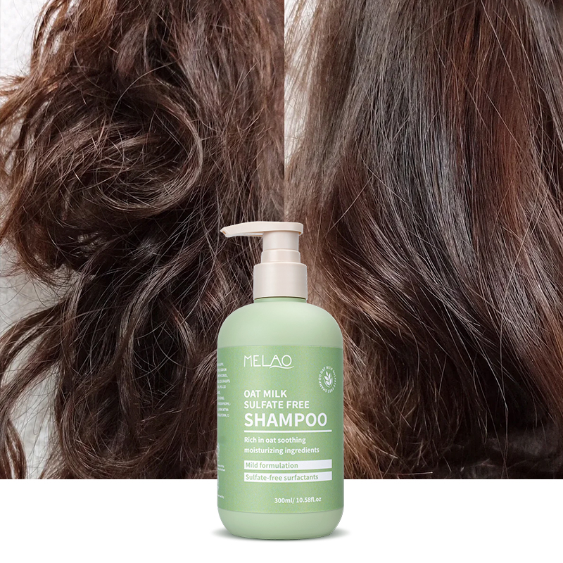Luxury Sulfate Free Oat Milk Shampoo for Intense Hydration and Frizz Control Scalp Soothing Treatment with Natural Essential Oat