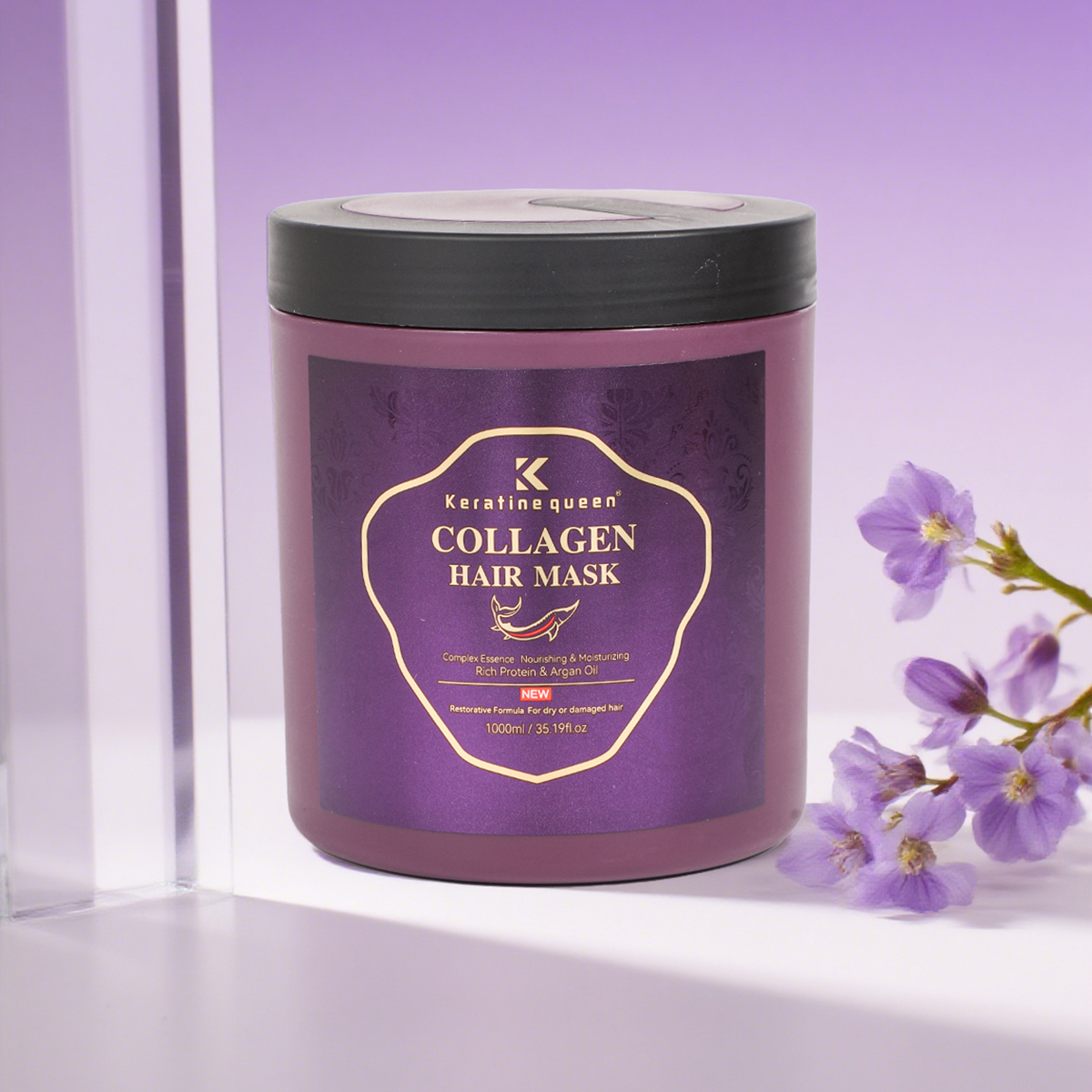 OEM Custom Luxury Sulphate Free Vegan Natural Organic Argan Oil and Collagen Hair Care Shampoo and Conditioner Set