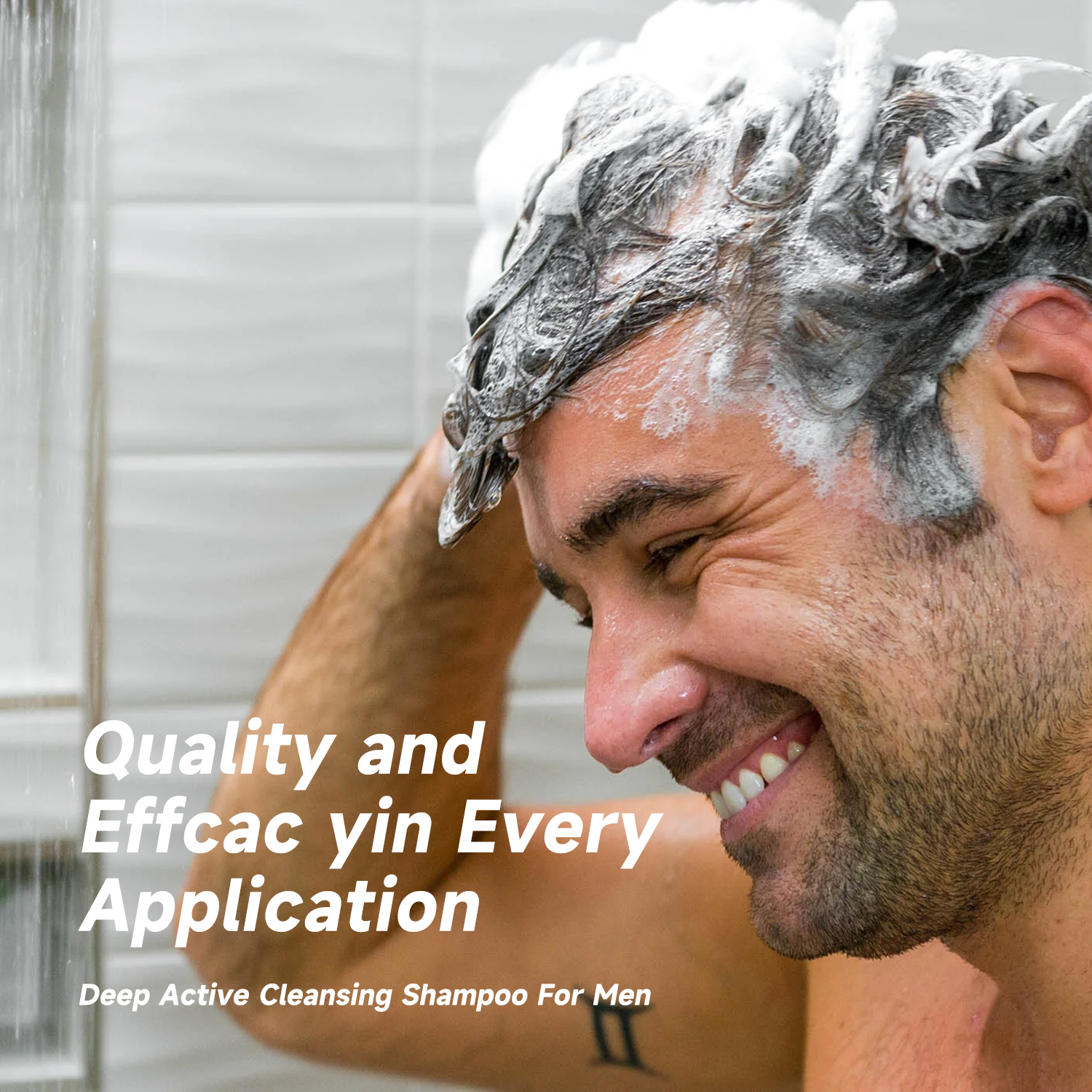 Refreshing Scalp Cleanser Daily Use Men's Shampoo Caffeine Shampoo Hair Strengthening Shampoo Deep Cleansing Hair Wash