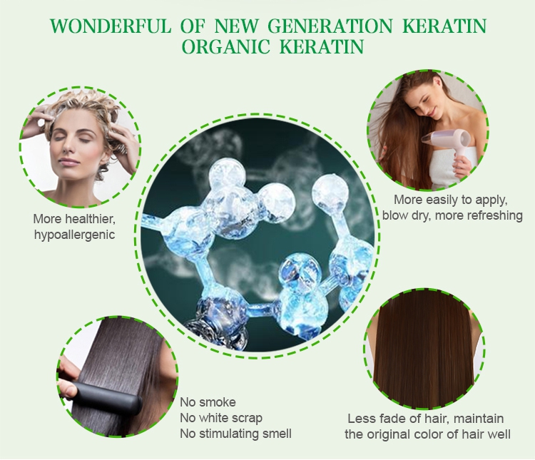 Keratin Hair Straightening Best Sulfate Free Keratin Shampoo and Conditioner Private Label