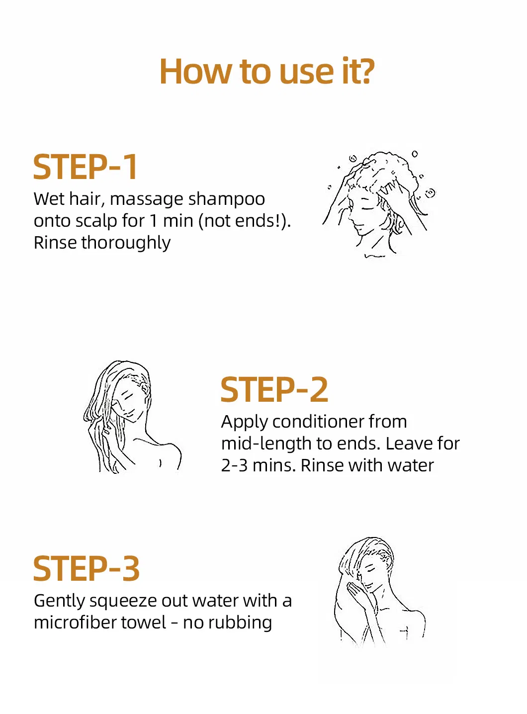 Herbal Ginger Shampoo Usage