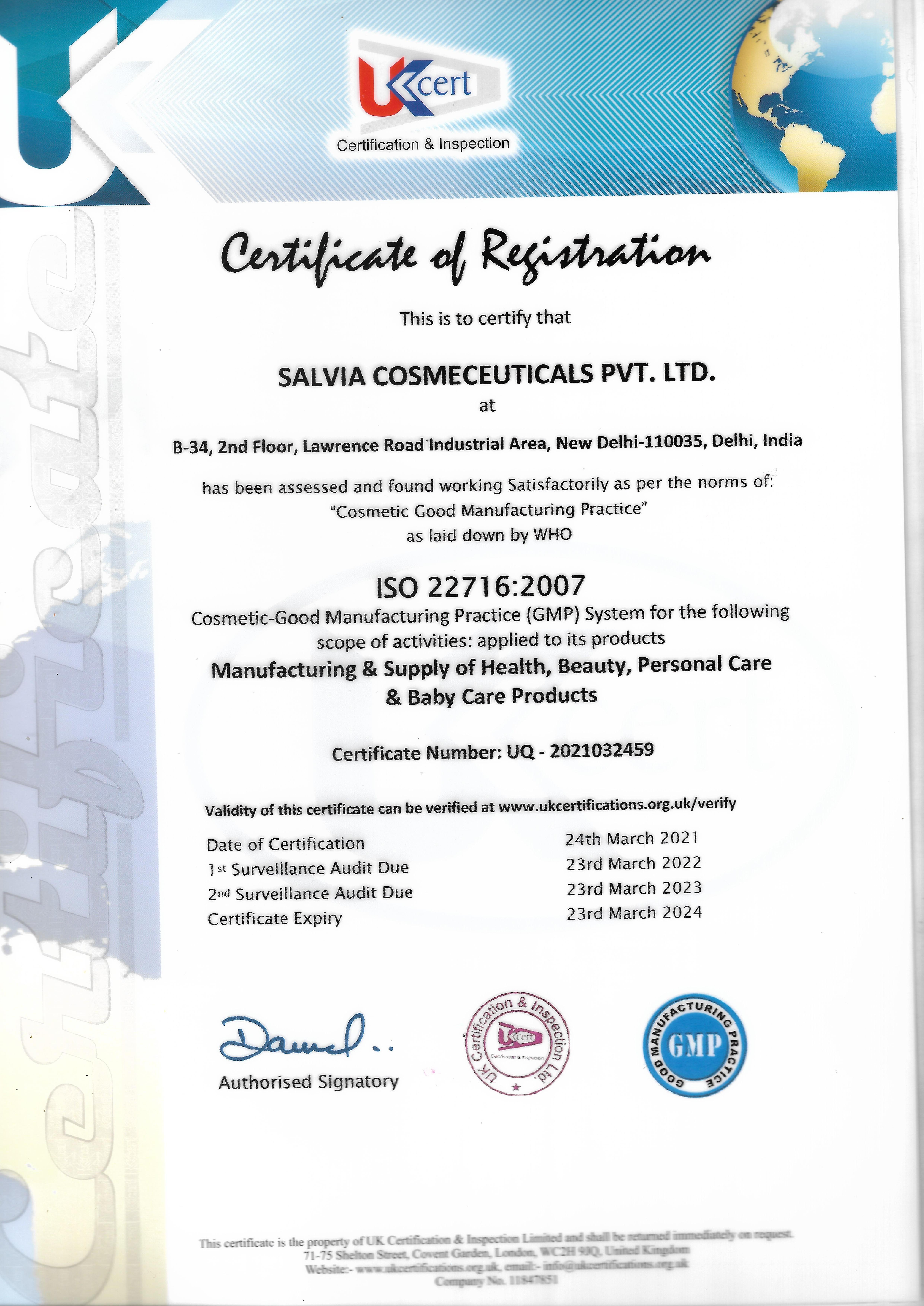 Certification 1