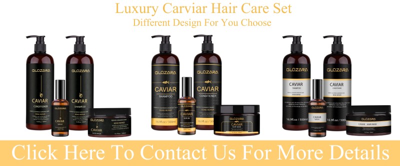 Private Label Luxury Salon Hair Care Treatment Caviar Essence Anti Frizzy Hair Deep Sea Caviar Shampoo and Conditioner