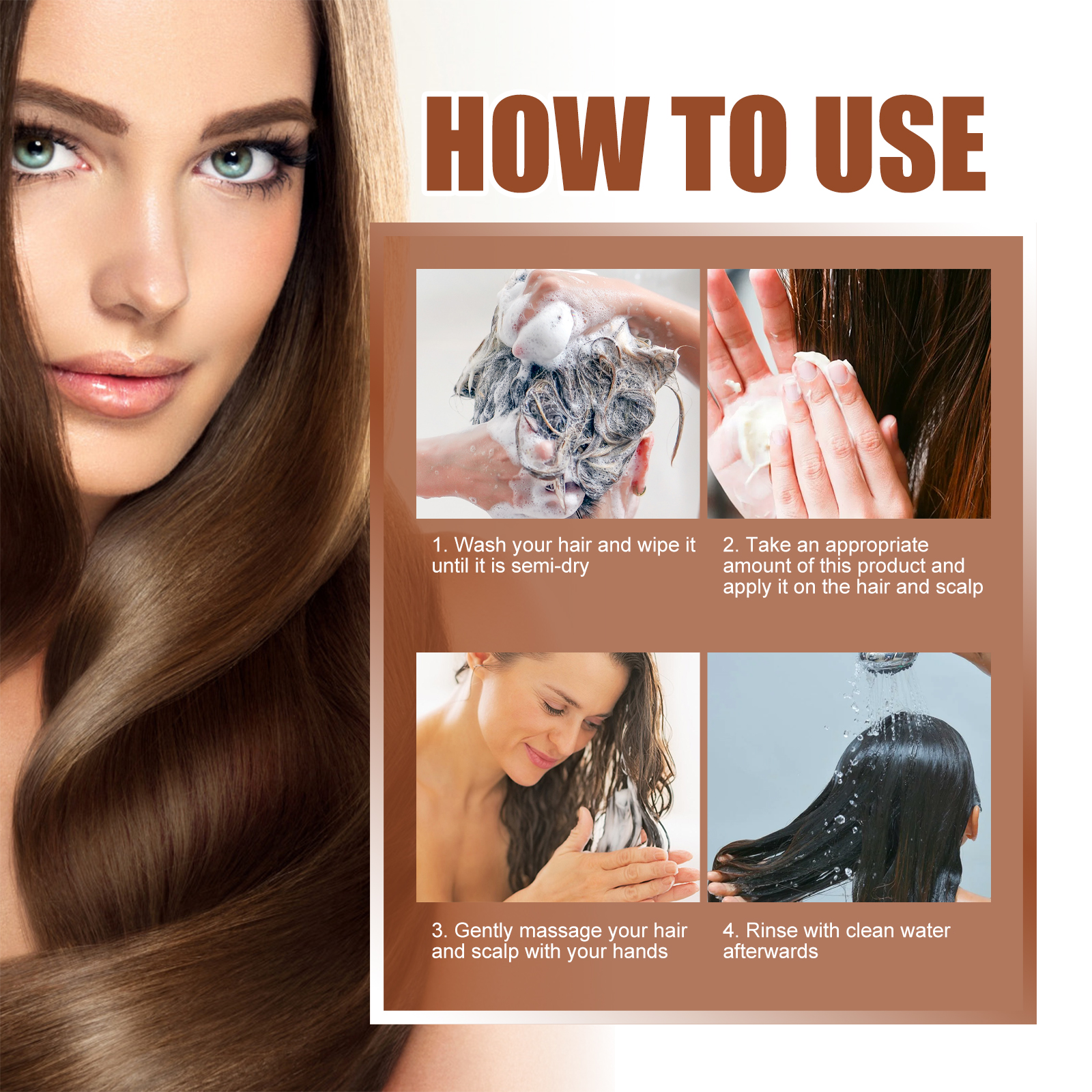 EELHOE 100% Unrefined Vegan Batana Oil Shampoo &amp; Conditioner Leave-In Moisturizing Strengthening Repair Hair Growth Cream