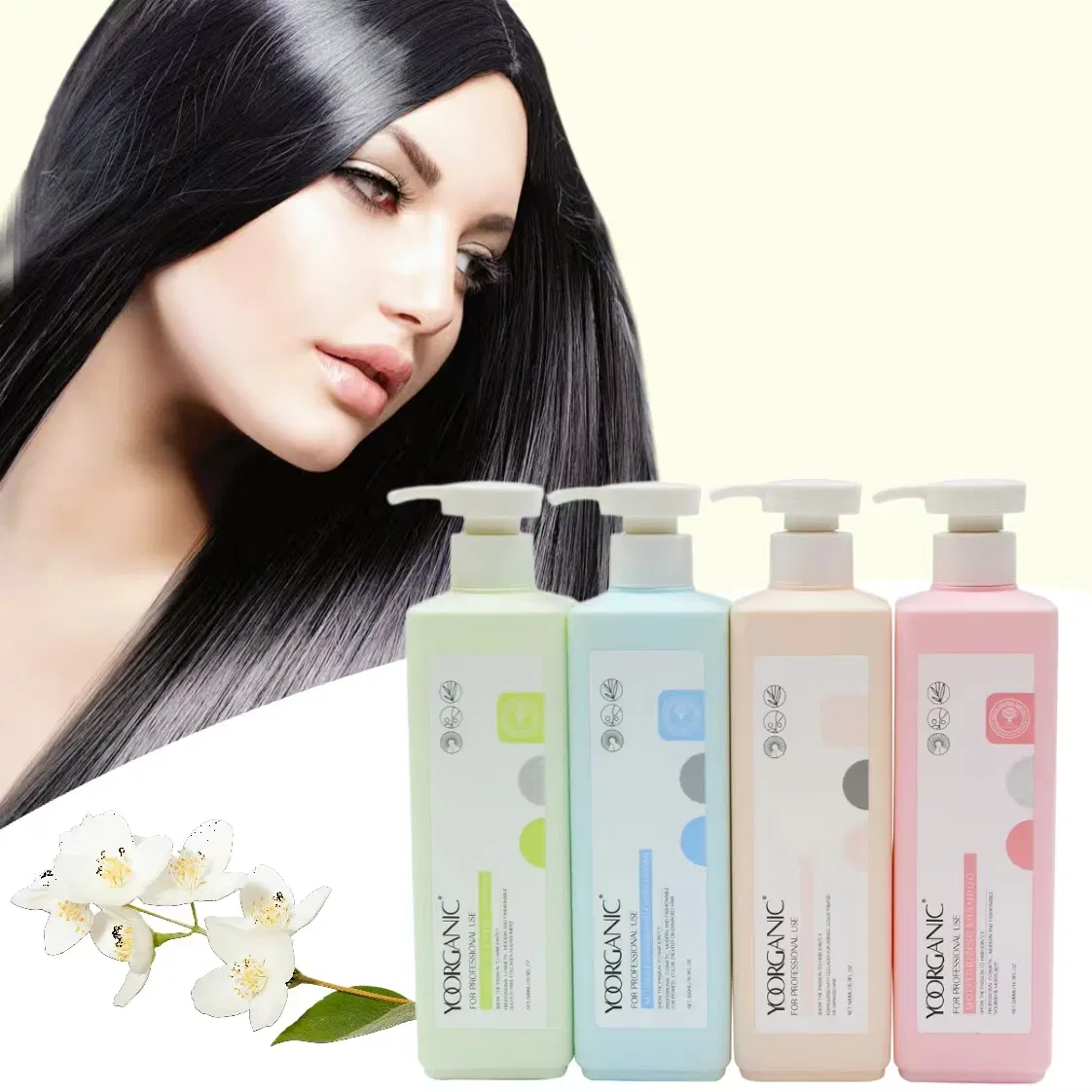 Natural Smooth Hair Shampoo Argan Olive Oil Shampoo and Conditioner Sulfate Free