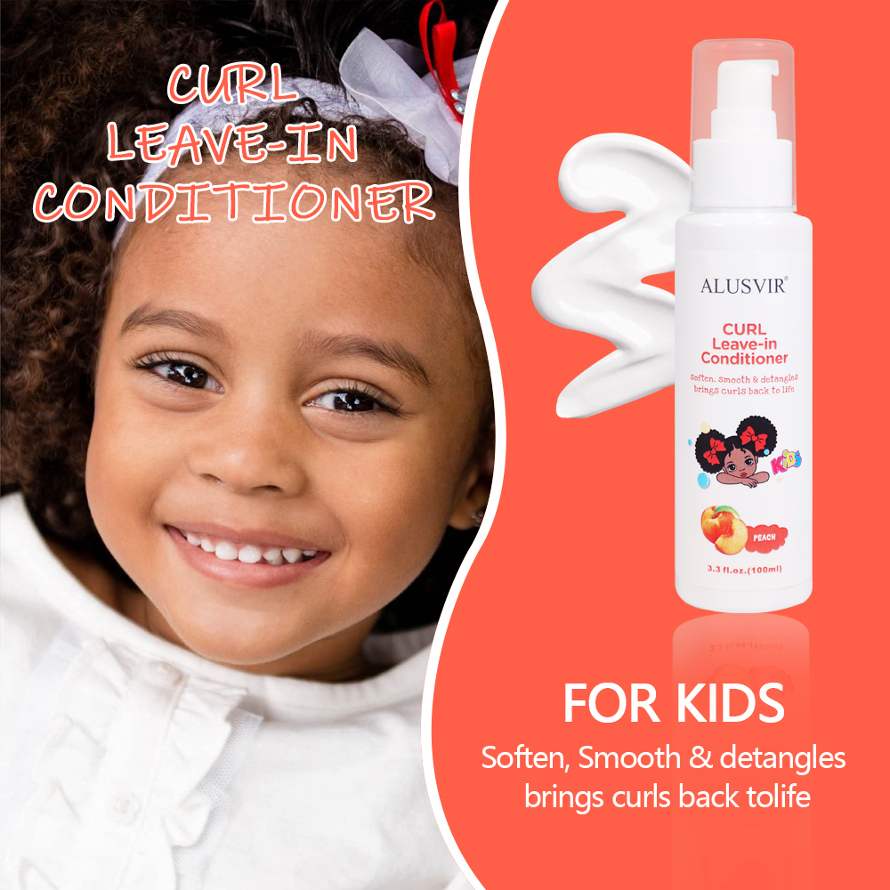 Kids Best Organic Baby Hair Care &amp; Styling Products Curly Set Shampoo and Conditioner Hair for Black Kids Private Label