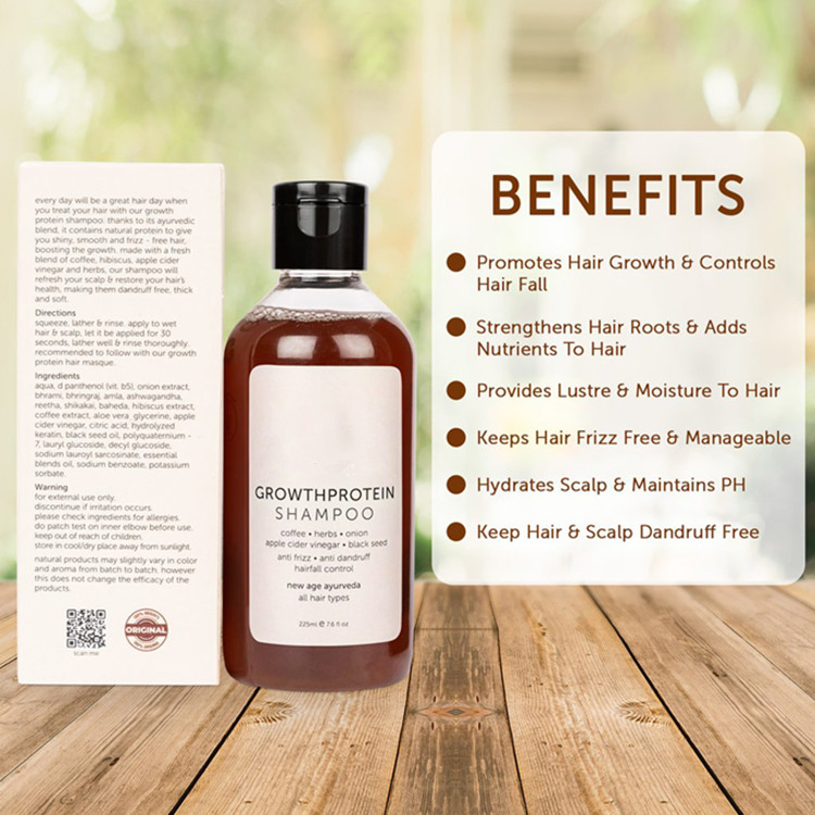 Custom Anti Frizz Hairfall Control Greying Volumizing &amp; Anti Dandruff Shampoo