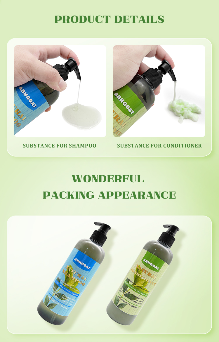 Customized Creat Your Own BrandTea Tree Shampoo and Conditioner Organic Scalp Care Hair Product