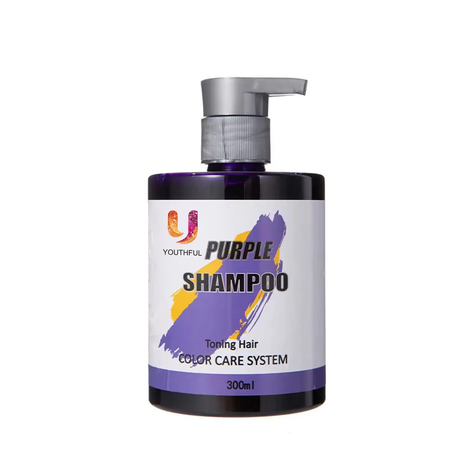 300ml Professional Silicone Free Sulfate Free Color-Protection No Yellow Color Purple Shampoo