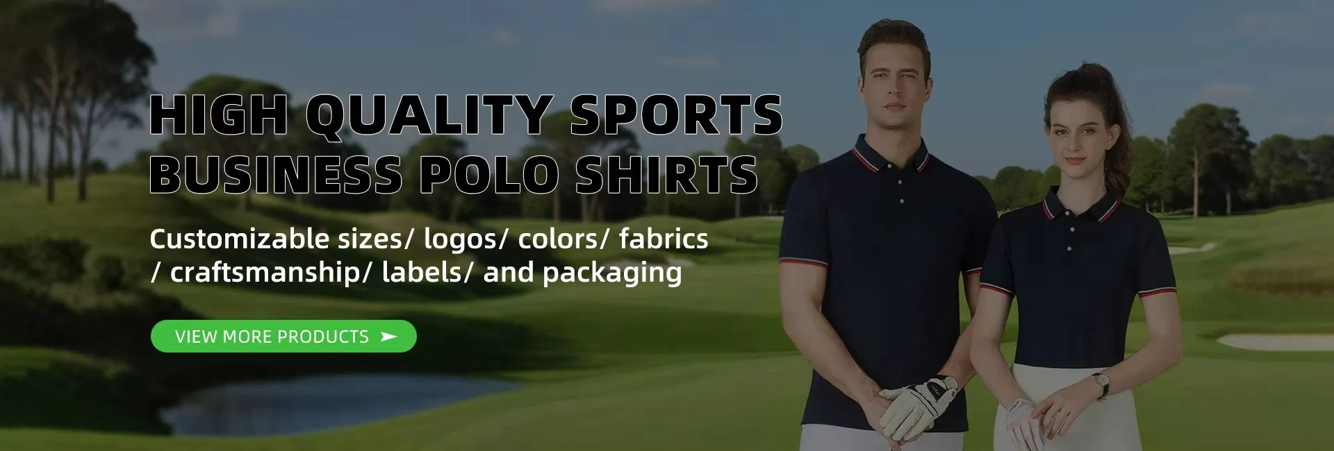 Custom Polo Shirt Banner