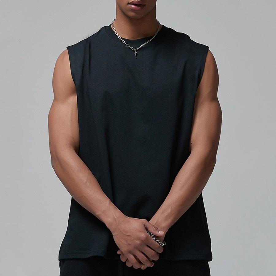 Men's Casual Vest Summer Gym Clothing Breathable Sleeveless Tank Tops