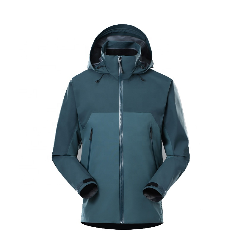 Customized Logo Waterproof Windbreaker Lightweight Men 3 Layer Shell Waterproof Jacket