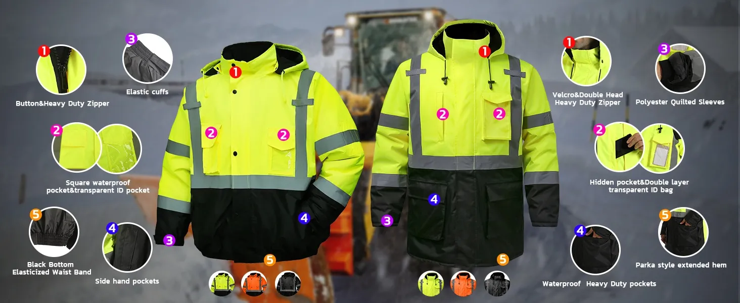 Reflective Safety Jacket View 2
