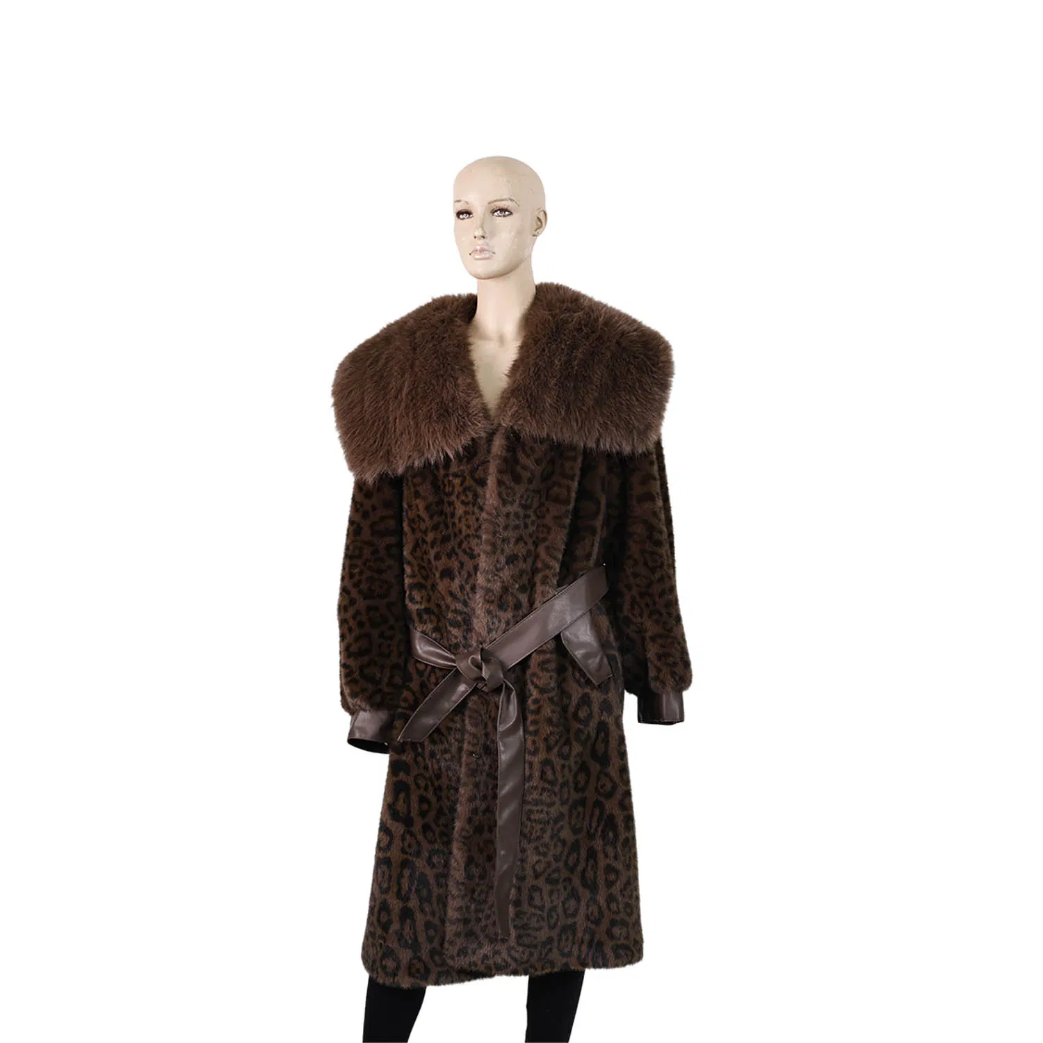 2025 Winter New Retro Fringed Eco-Friendly Faux Mink Coat