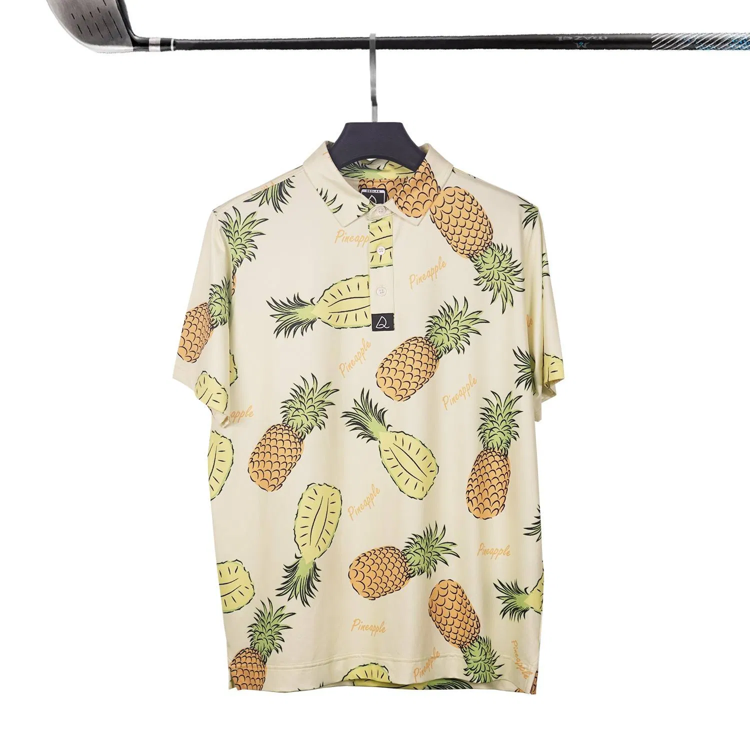 Custom 4 Way Stretch Polyester Spandex Quick Dry Golf Polo Shirt