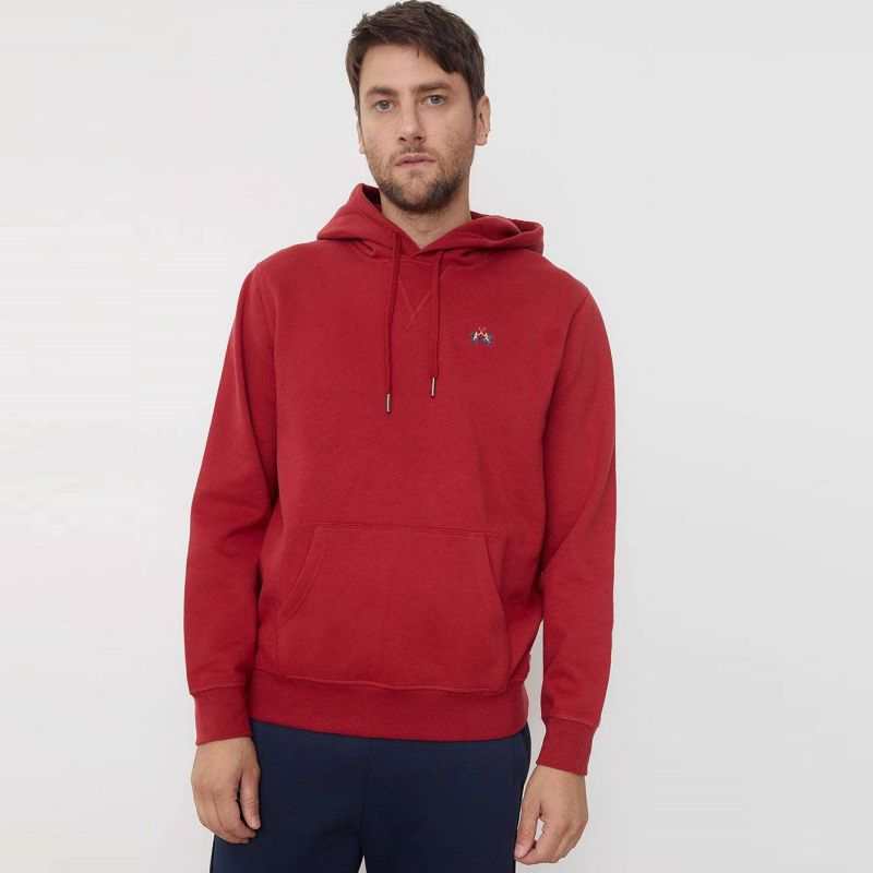 Mens Custom Kangaroo Pocket Embroidery Pullover Hoodies