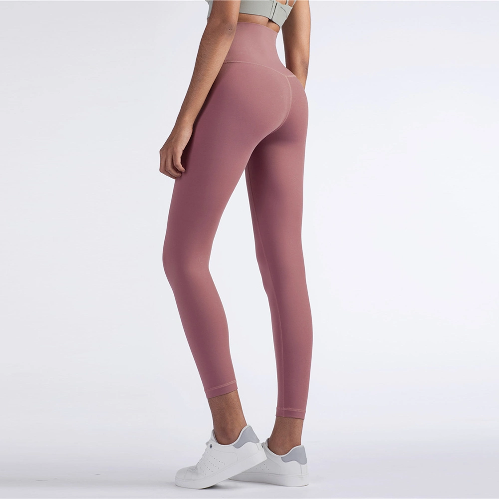 Ck919 Yoga Buttery Soft Pocket Leggings No Front Seam Super High Waist Compression Gym Tights for Women