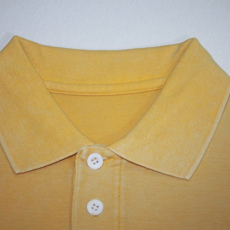 100% Cotton 220 GSM Embroidered Self Fabric Collar Men's Sports Polo Shirt