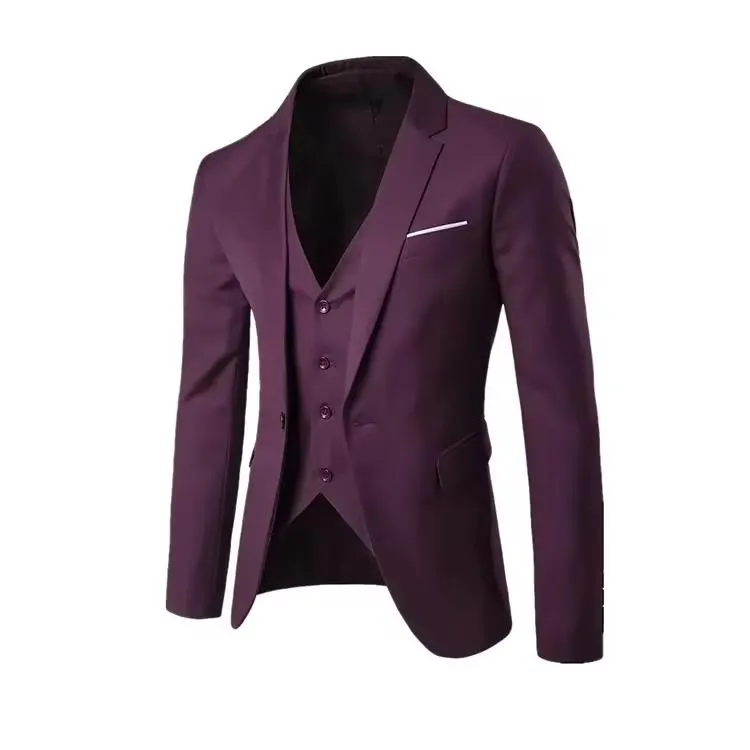 Slim Fit Blazer Suit Back View