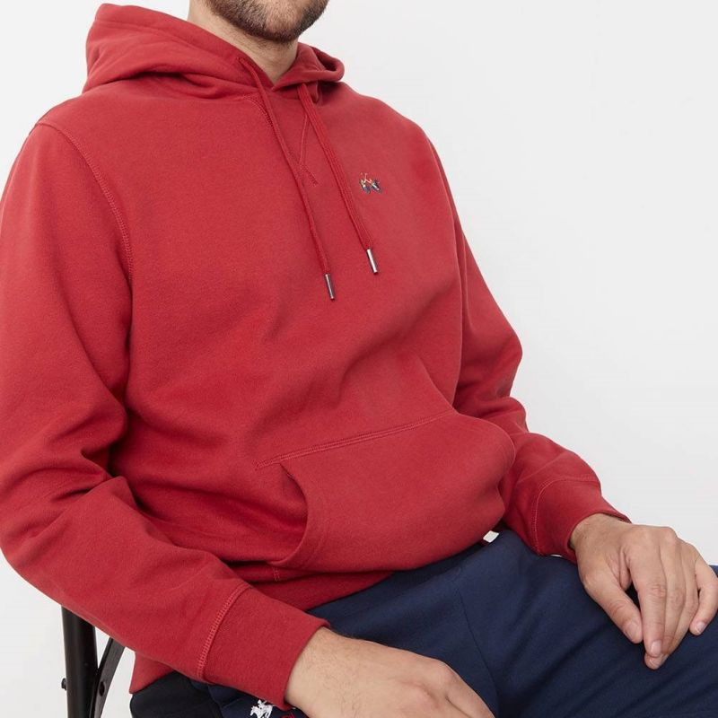 Mens Custom Kangaroo Pocket Embroidery Pullover Hoodies