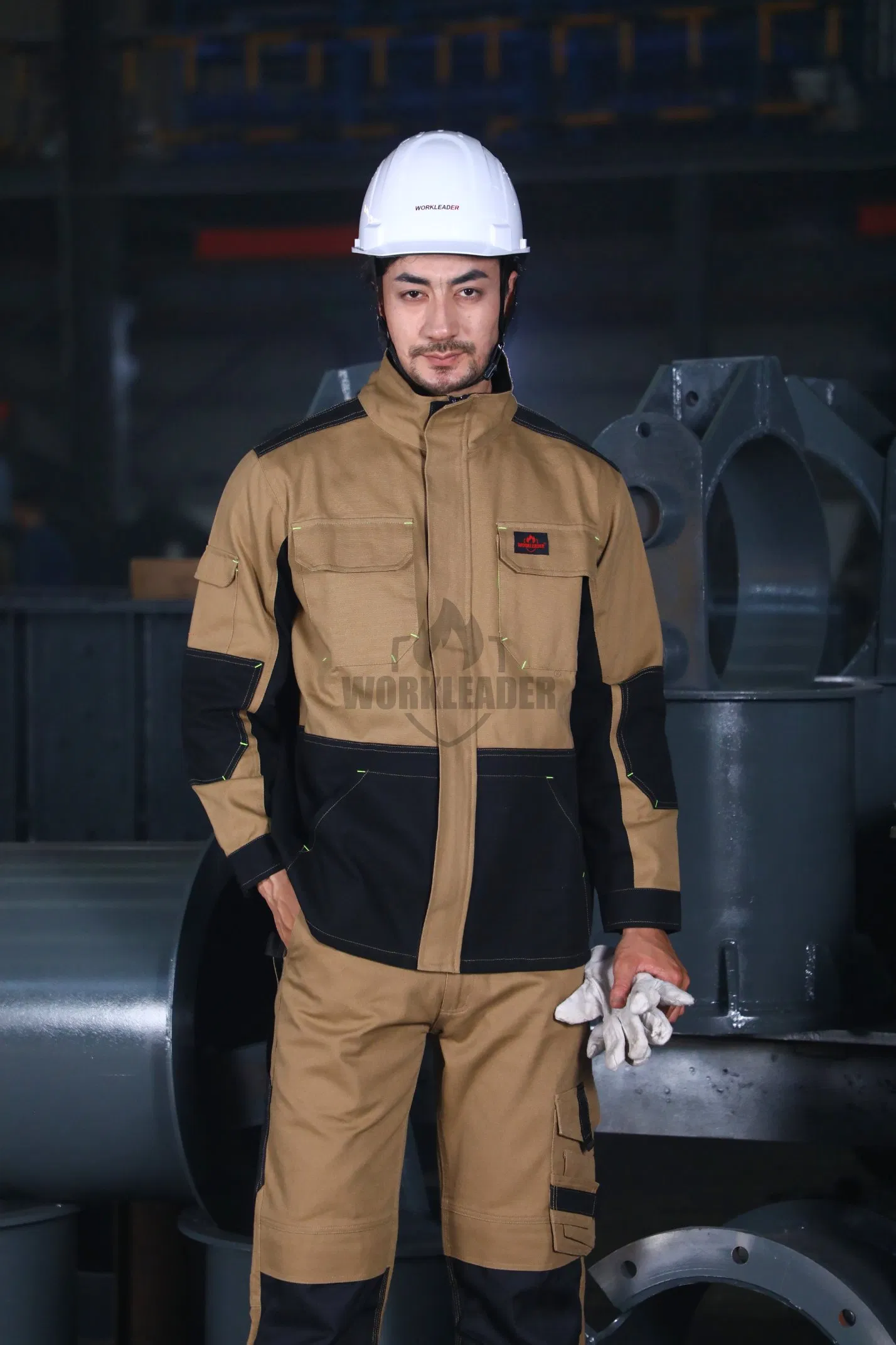 ODM Machinery Anti-Static Arc Flash Product Fire Retardant Clothing Fr Safety Work Jacket Suit