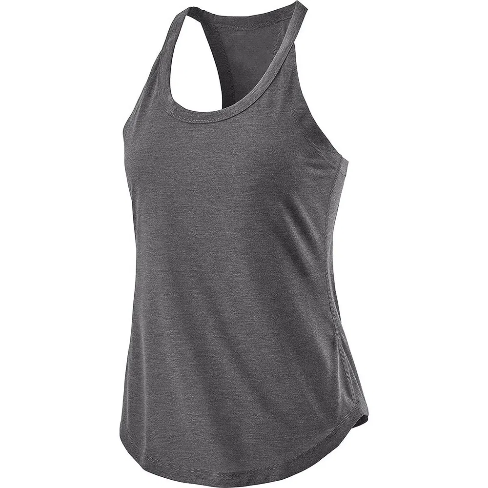 Women Yoga Female T-Shirt Sports Fitness Tank Top Shirt Workout Running for Ladies Gym Vest