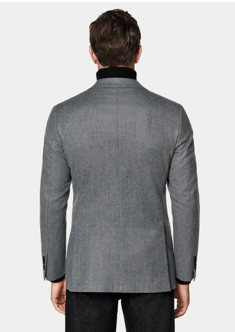 Wholesale Luxury Two Piece Men's Formal Suits Set Lapel Collar Single Breast Merino Wool Blazer for Business Man