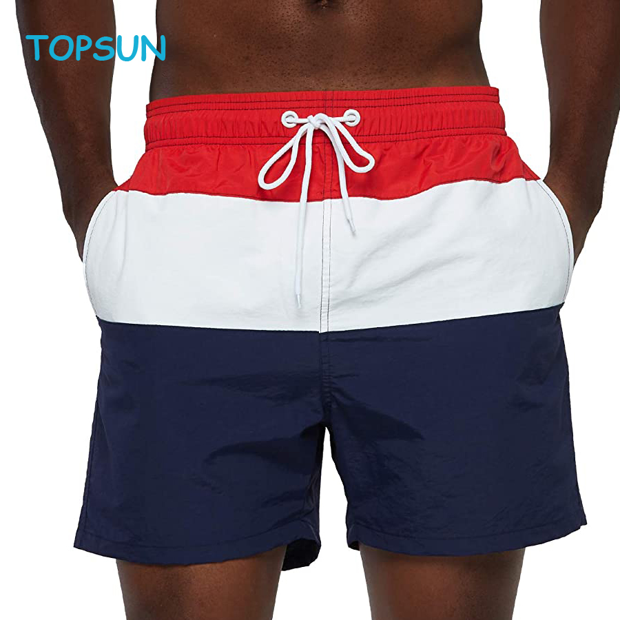 Men Swim Short Sublimation Prints Beach Shorts for Men Swim Trunks with Quickly Dry Polyester Fabric
