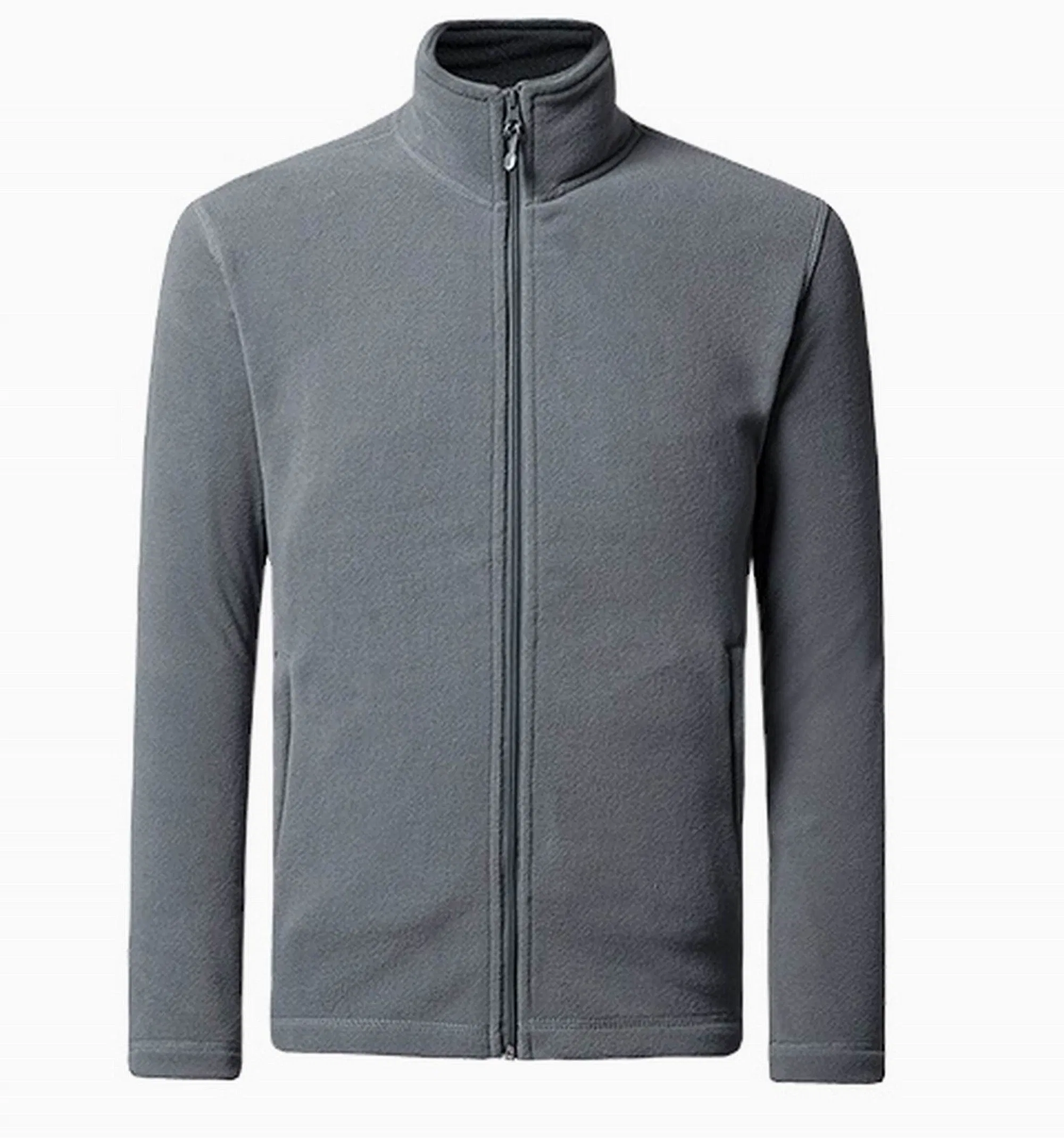 Quality Customized Men's and Womens Outdoor Polar Fleece Zipper Jacket