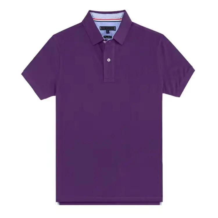 Customized Unisex Casual Loose Golf Polo Cotton Workwear Polo Shirt