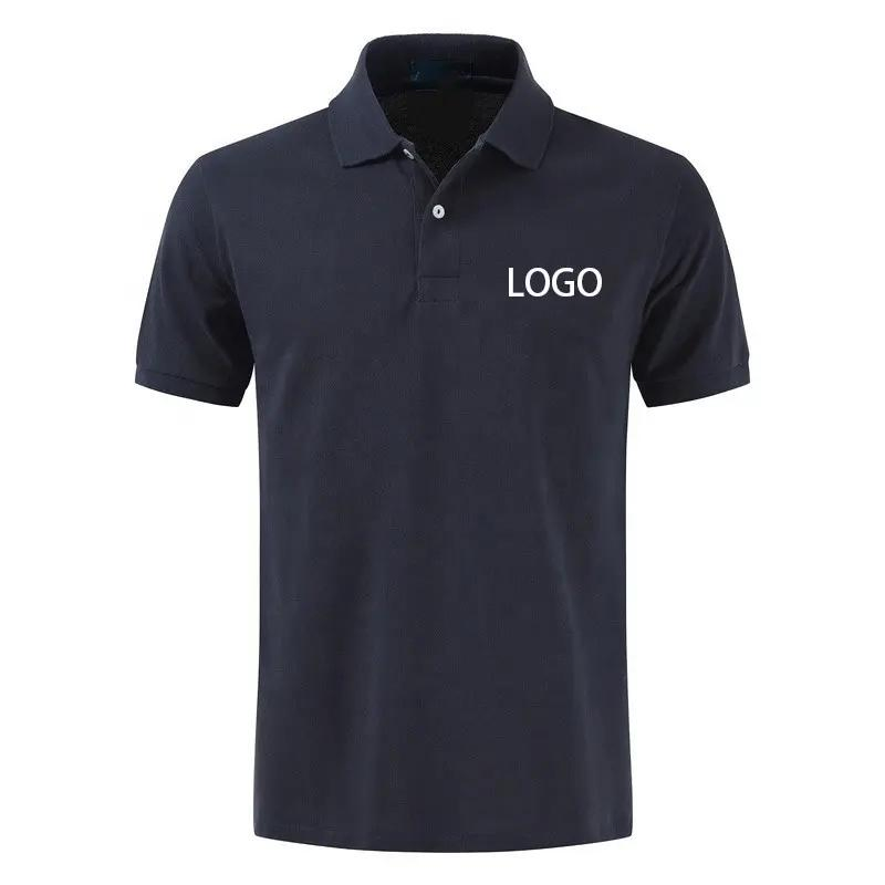 Factory Custom Dry Fit Soft Cotton or Polyester Sports Plain Blank Bulk Polo T Shirt Tee Uniforms Business Work Wear Unisex Golf Clothing Polo Shirt