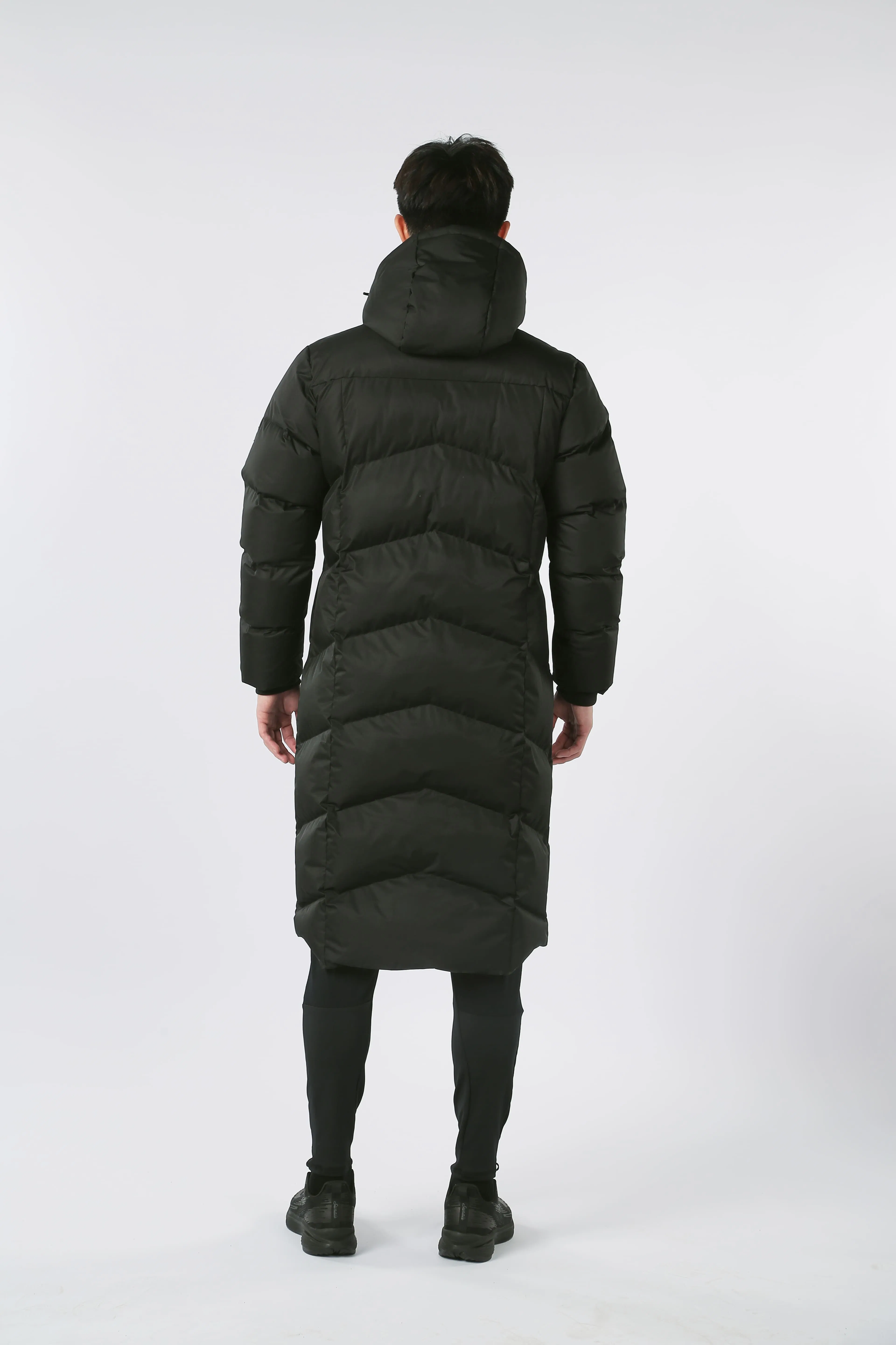 Men's Sports Long Sleeve Coat Outdoor Warm Soccer Jackets Zipper Extended Jacket